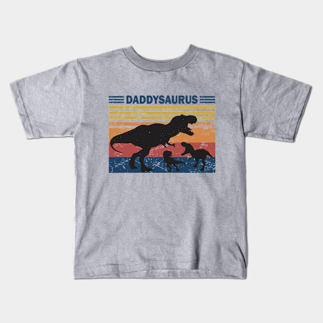 Daddysaurus Kids T-Shirt by Gvsarts